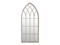 Espejo de jardín arena hierro para exterior 100x45 cm ES535894 Crema Online
