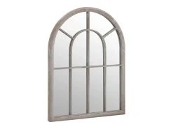 Espejo De Pared|Espejo-Espejo de jardín arena hierro para exterior 60x45 cm ES333209 Crema