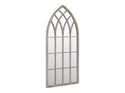 Espejo De Pared|Espejo-Espejo de jardín arena hierro para exterior 70x30 cm ES471099 Crema