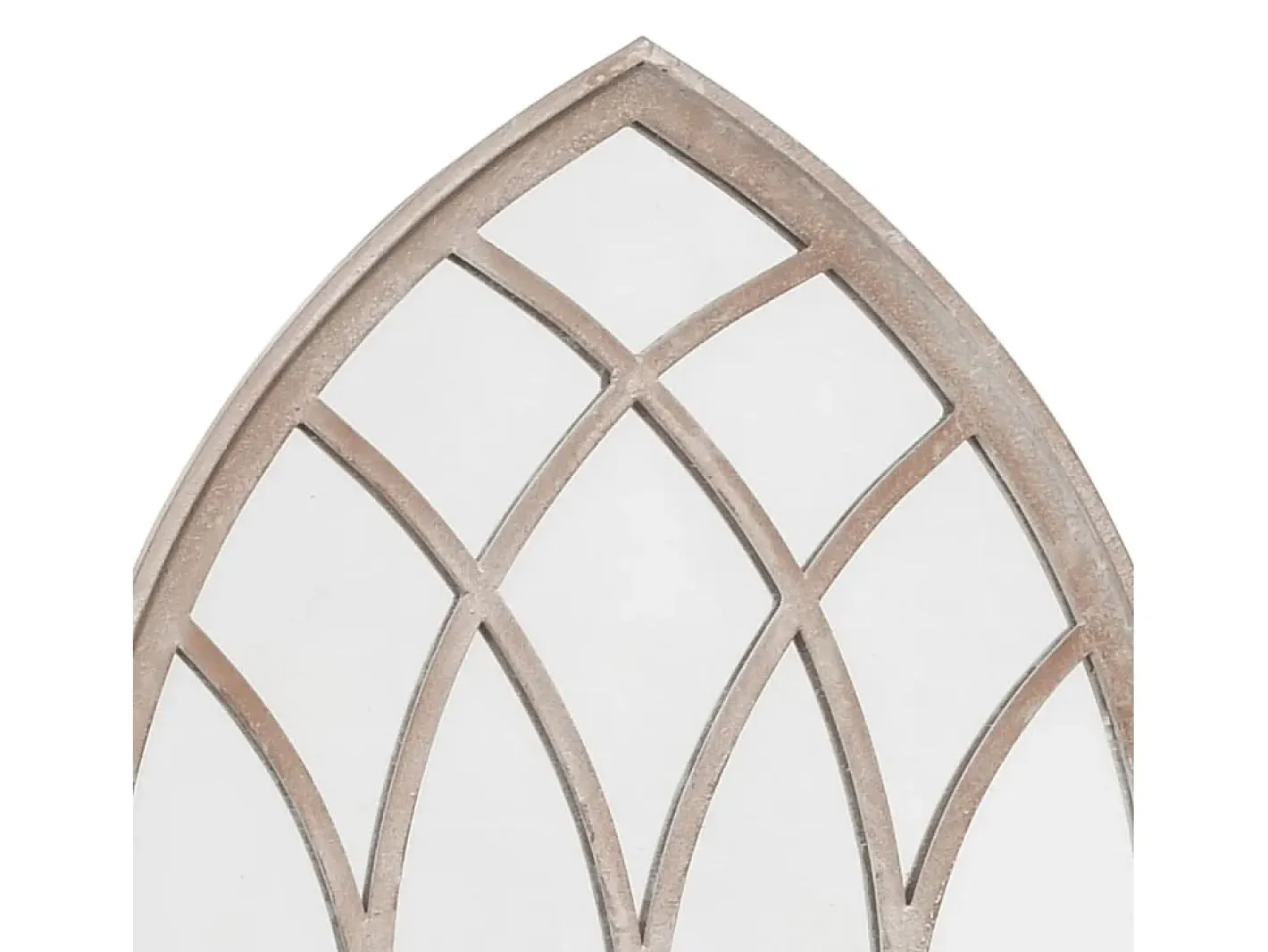 Espejo de Jardín Arena 100x45cm Hierro para uso exterior Crema Hot