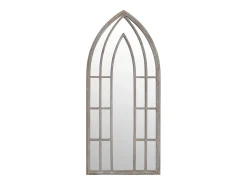 Espejo De Pared|Espejo-Espejo de Jardín Arena 100x45cm Hierro para uso exterior Crema