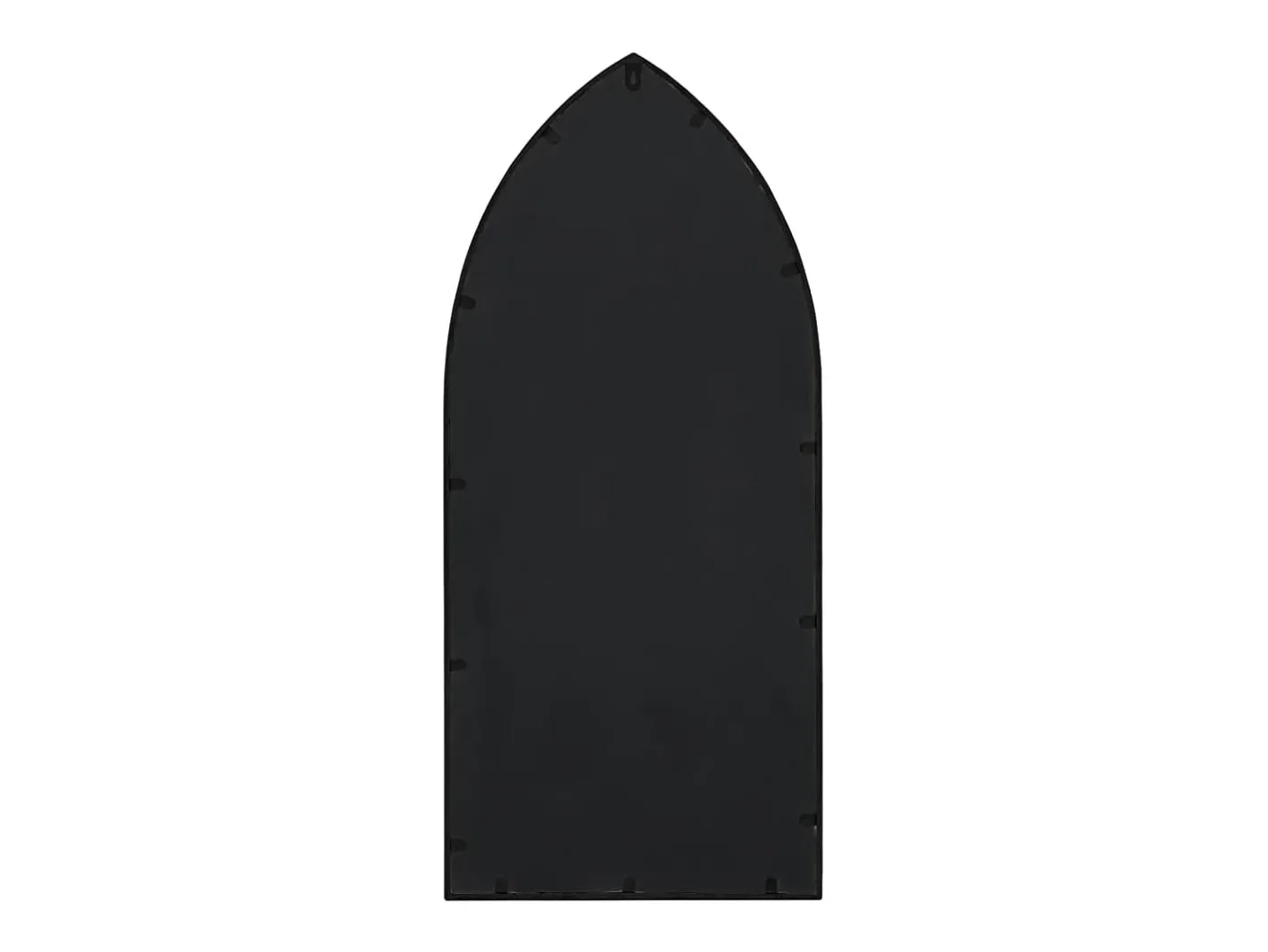 Espejo de jardín hierro para exterior 70x30 cm ES578232 Negro Outlet