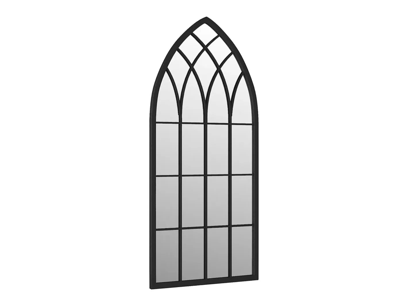 Espejo de jardín hierro para exterior 70x30 cm ES578232 Negro Outlet