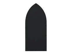 Espejo de jardín hierro para exterior 100x45 cm ES529444 Negro