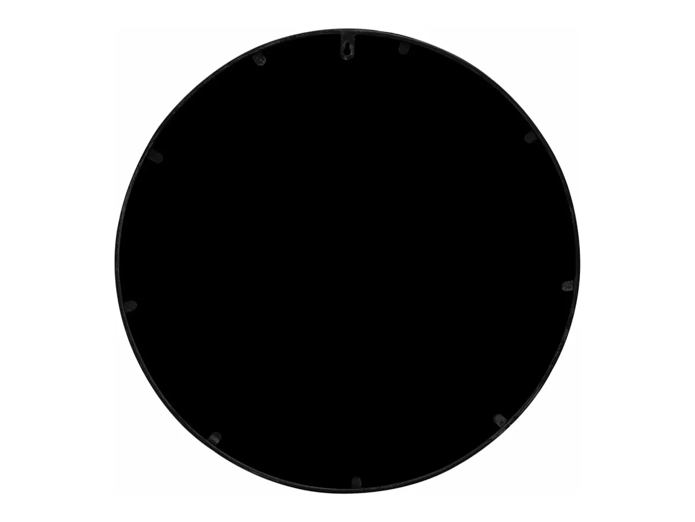 Espejo de jardín redondo hierro uso exterior 40x2,5 cm ES837908 Negro