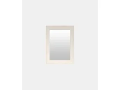 DECOWOOD Espejo De Pared|Espejo-Espejo de madera color beige de 70x150cm - SAND - Blanco