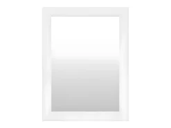 DECOWOOD Espejo de madera color de 64x84cm - EIRA - Blanco