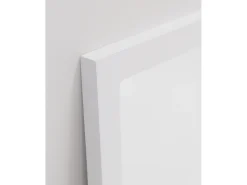 Best DECOWOOD Espejo de madera color de 90x90cm - LISBOA - Blanco