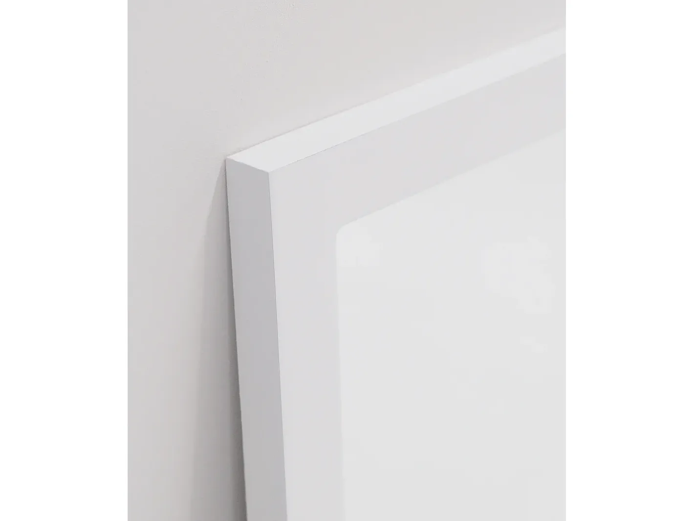 Best DECOWOOD Espejo de madera color de 90x90cm - LISBOA - Blanco