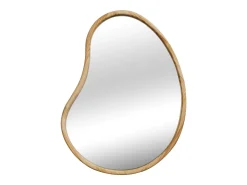 Sweeek Espejo-Espejo de madera de abeto decorativo de pared, 85cm natural Color natural claro