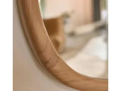 BERAH GETAH Espejo de madera de teca maciza de 90 cm Color natural claro Sale