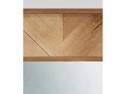 DECOWOOD Espejo De Pared|Espejo-Espejo de madera maciza en tono roble oscuro de 163x84cm - VILLA - Multicolor