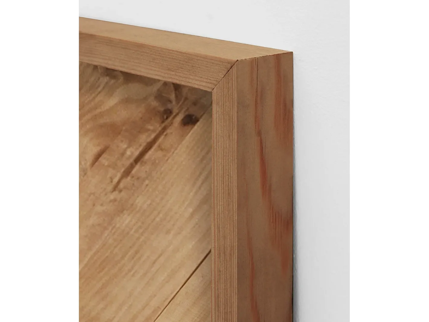 DECOWOOD Espejo De Pared|Espejo-Espejo de madera maciza en tono roble oscuro de 163x84cm - VILLA - Multicolor