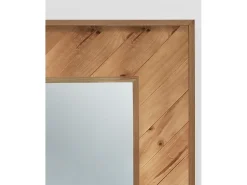 DECOWOOD Espejo De Pared|Espejo-Espejo de madera maciza en tono roble oscuro de 163x84cm - VILLA - Multicolor