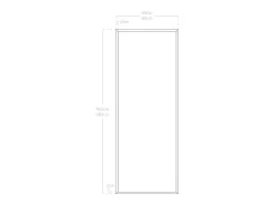 Clearance DECOWOOD Espejo de madera maciza tono natural de 160x60cm - WALLS - Beige