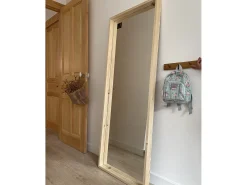 Discount DECOWOOD Espejo de madera maciza tono natural de 160x80cm - WALLS - Beige