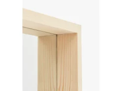 Discount DECOWOOD Espejo de madera maciza tono natural de 160x80cm - WALLS - Beige