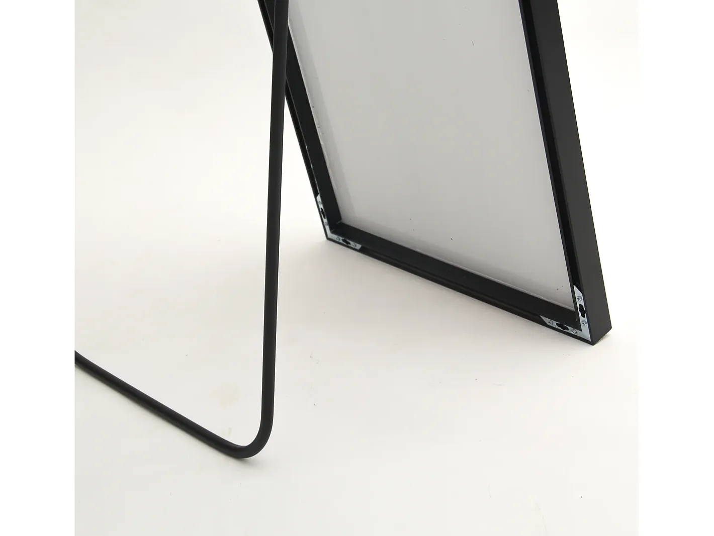 New Espejo de maquillaje rectangular de cristal templado, 165*60 cm, marco de aleación de aluminio, color . Negro