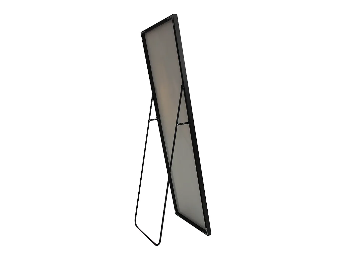 New Espejo de maquillaje rectangular de cristal templado, 165*60 cm, marco de aleación de aluminio, color . Negro