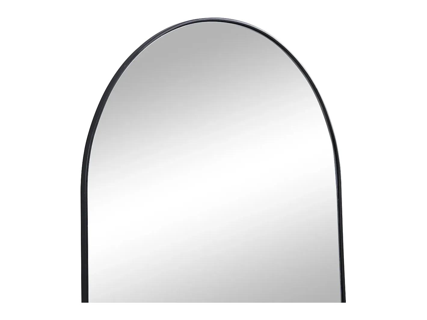 OZAIA Espejo de metal contemporáneo - Ancho 65 x Alt. 80 cm - - MAILEN Negro Clearance