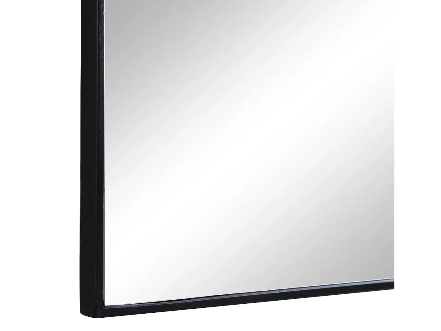 OZAIA Espejo de metal contemporáneo - Ancho 65 x Alt. 80 cm - - MAILEN Negro Clearance