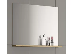 Outlet VCM Espejo de muebles de baño Landos Blanco / Roble de miel 0 Multicolor