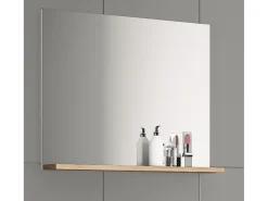 Outlet VCM Espejo de muebles de baño Landos Blanco / Roble de miel 0 Multicolor
