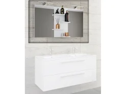 VCM Espejo-Espejo de muebles de baño Budasi Blanco 0 Multicolor