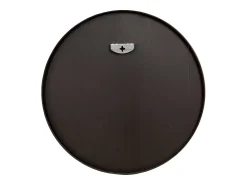 Helloshop26 Espejo-Espejo de pared 40 cm de diámetro marco de aluminio 03_0007934 Negro