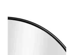 Helloshop26 Espejo de pared 60 cm de diámetro marco de aluminio 03_0007935 Negro Discount