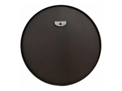 Helloshop26 Espejo de pared 60 cm de diámetro marco de aluminio 03_0007935 Negro Discount