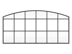 Espejo de pared arco de hierro 100x50 cm ES330674 Negro Hot