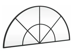Discount Espejo de pared arco de hierro 80x40 cm ES286497 Negro