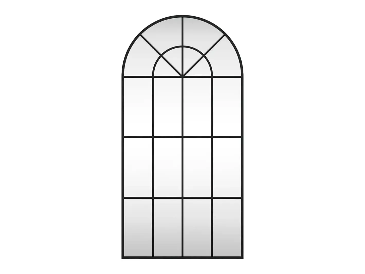 Espejo de pared arco de hierro 50x100 cm ES743315 Negro Discount