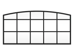 Espejo De Pared|Espejo-Espejo de pared arco de hierro 60x30 cm ES587238 Negro