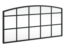 Espejo De Pared|Espejo-Espejo de pared arco de hierro 60x30 cm ES587238 Negro