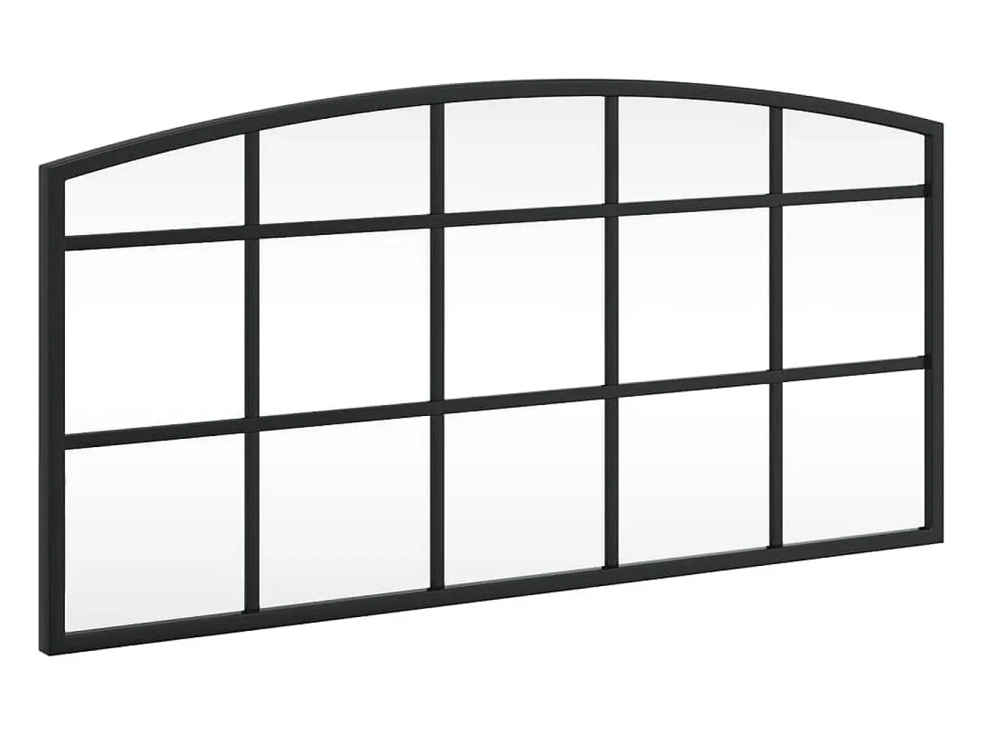 Espejo De Pared|Espejo-Espejo de pared arco de hierro 60x30 cm ES587238 Negro