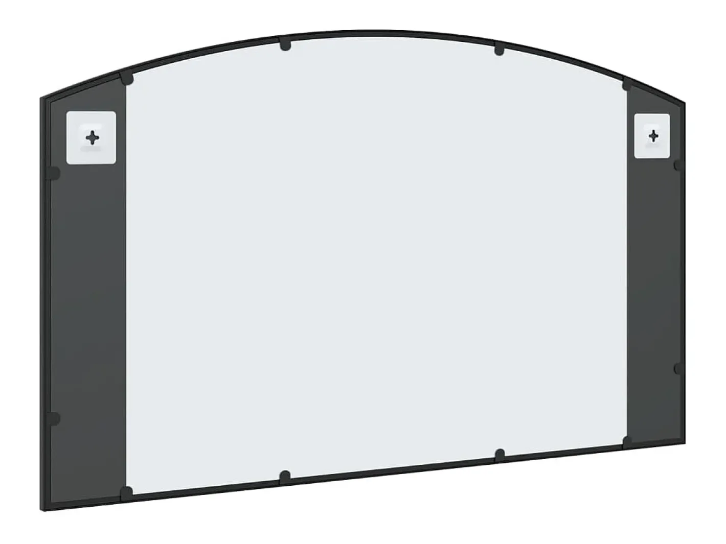 Espejo De Pared|Espejo-Espejo de pared arco de hierro 100x60 cm ES679659 Negro