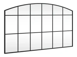 Espejo De Pared|Espejo-Espejo de pared arco de hierro 100x60 cm ES679659 Negro