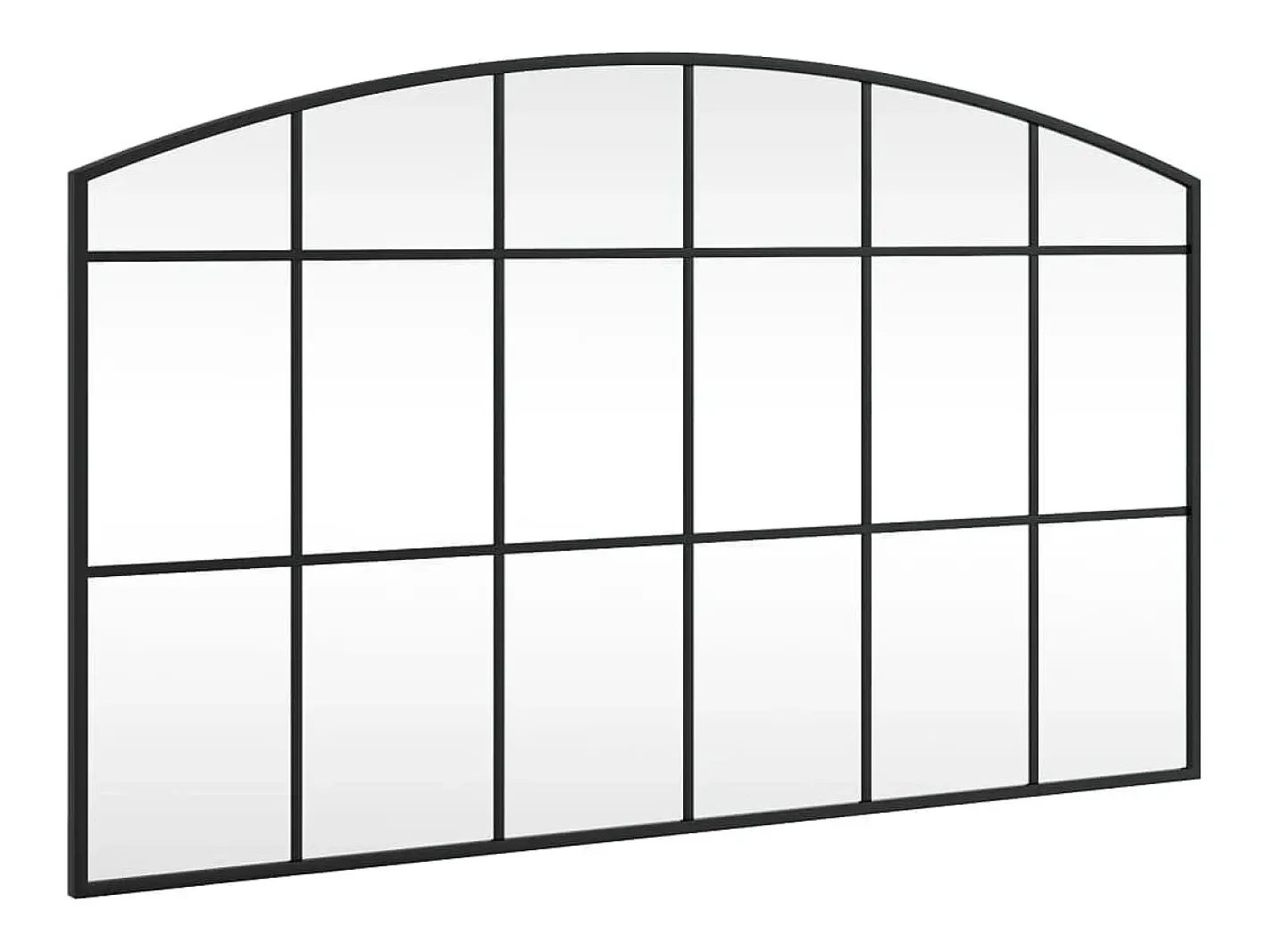 Espejo De Pared|Espejo-Espejo de pared arco de hierro 100x60 cm ES679659 Negro