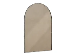 Espejo de pared arqueado con marco de hierro y cristal, color (65 x 2,5 x 91 cm) Plateado Clearance