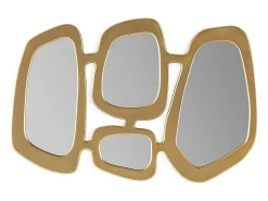 Les Tendances Espejo de pared Art Déco KIMAN en metal - L 93 x H 63 cm Dorado Online
