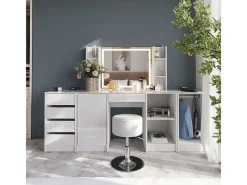 Vicco Espejo-Espejo de pared 80x10x65 sherry Blanco