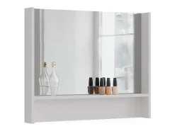 Vicco Espejo-Espejo de pared 80x10x65 sherry Blanco