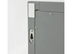 Sobuy Espejo-Espejo de Pared con 1 Estante Espejo de baño Color Oscuro FRG129-SG ES Gris