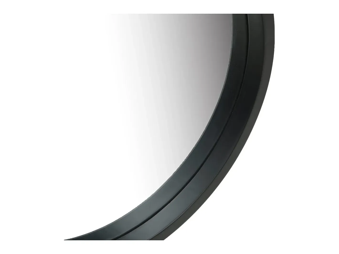 Espejo de pared con correa 50 cm ES867831 Negro Best