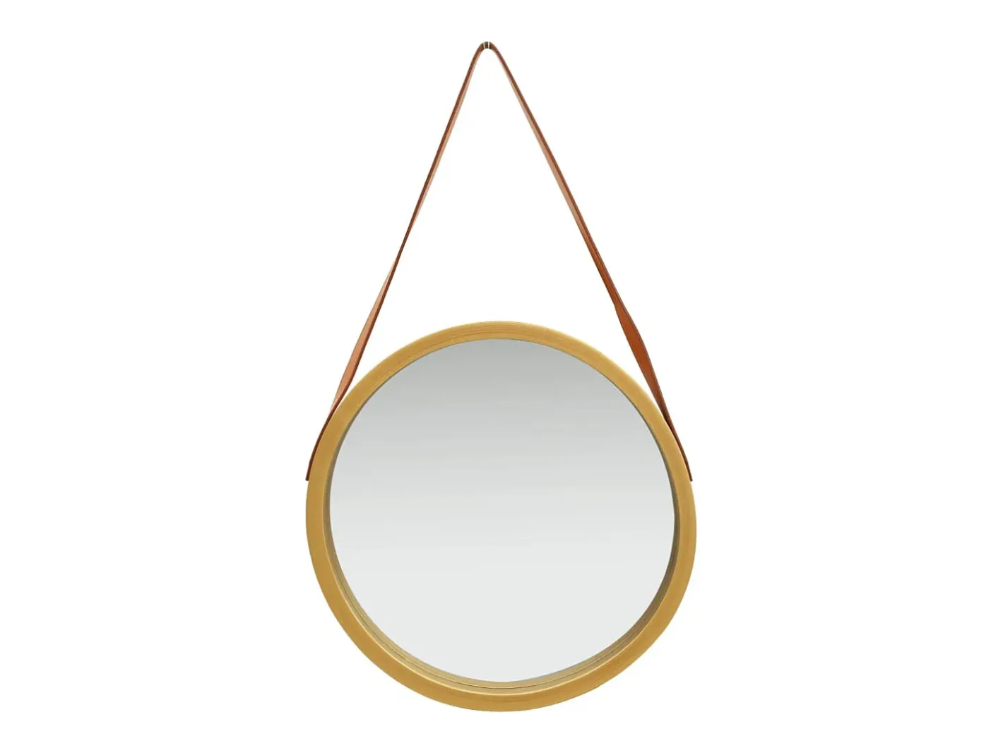 Clearance Espejo de pared con correa 50 cm ES854731 Dorado
