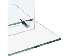 Espejo de pared con estante de vidrio templado 50x70 cm ES483940 Plateado Sale