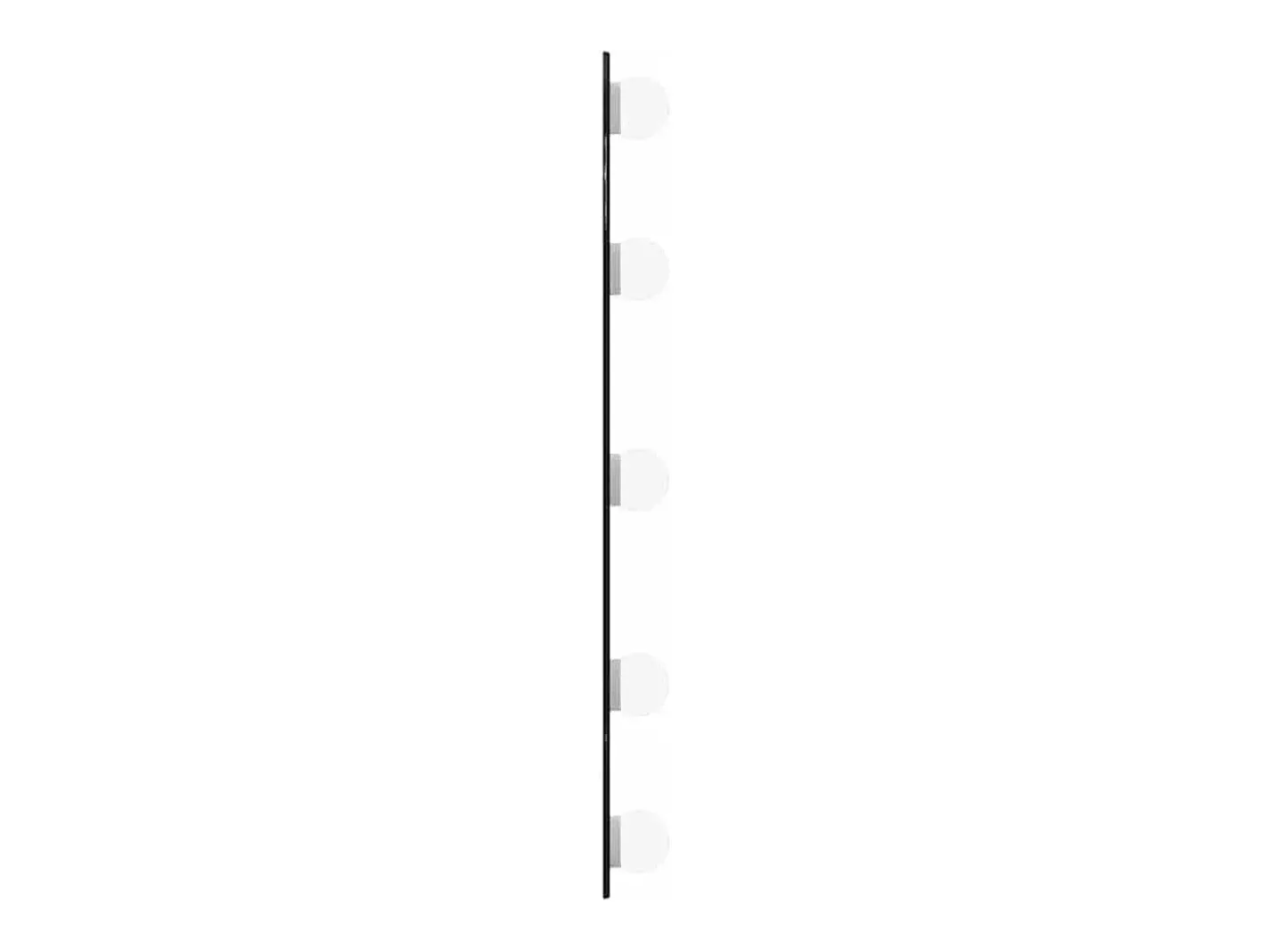 Hot Espejo de pared con luces LED 15x40 cm cristal ovalado Plateado