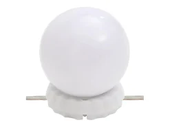 Hot Espejo de pared con luces LED 15x40 cm cristal ovalado Plateado